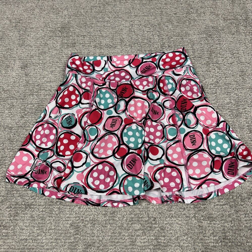 Pickleball Bella Skort Womens 1 Small Pink Green Athletic Skirt Tennis Stretch